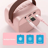 Mini Wireless Mic Bluetooth Small Speaker Outdoor Portable Karaoke Audio All-in-one Microphone Subwoofer