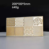 Copper Design Stamping Plate Cube Stamper tails Making Bar Ice Cream Printing Bartender Whisky Press Drawer Mold