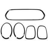 Grille Surround Trim Headlight Taillight Bezel Cover Simple Installation Abrasion Resistant for Car Accessories