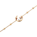 Women's Summer All-match Colorful Crystal Cross Star Bracelet