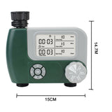 With 2 Outlet Garden Water Timers Irrigation Controller Digital Hose Faucet Timer Programmable Automatic