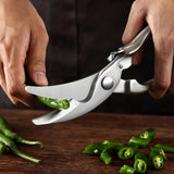 262mm Multipurposes Kitchen Shear 3Cr14MoV Stainless Steel Scissors Cut Chicken Poultry Fish Meat Vegetables Self-locking
