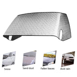 Car Winter Windscreen Covers Frost Ice Snow Shield Front Protector Portable Collapsible No Drilg Exterior Cover Parts
