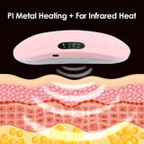 Rechargeable Warm Palace Belt Electric Heating Uterus Menstrual Stohache Waist Massager with 3 Modes for Women