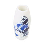 Set of 3Pcs Dollhouse Miniature Plastic Flower Vase---Blue Painted