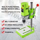 220V Press Multi-Function Mini Electric Milling hine Bench Stand Variable Speed Benchtop Drill hin