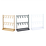 Display Stand Metal Storage Rack Earring Holder Ornament Jewelry Shelf