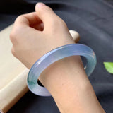 Women's Jade Jade Bracelet Ice-like Floating Flowers Jade Violet Bracelet