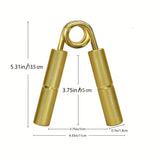 2/3/4/7pcs Golden Hand Grip Strengthener, Stainless Steel Finger Gripper, 50-350LB Metal Wrist Exercise Equipment