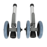 2pcs Wheels Adjustable Height Replacement Walker Feet Caster with Brake Wheel for Seniors Disabled People