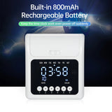 Electronic Clock Employee Attendance with Extra 100pcs Time Cards 2 Sided Monthly & Weekly Punch Payroll Recorder