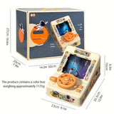 Astronaut Racing Challenge Adventure Game Machine Sound Simulation Driving Steering Wheel Puzzle Toy Gift