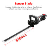 21 Inch Dual-Action Blade Grass Cordless 21V Battery Bush Electric Hedge Trimmer for Pruning