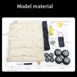 DIY Wooden Science Experiment Kits-Remote Control Off Road Tracked Tank , Electric Motor Building Project For Kids Durable