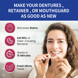 Jaysuing Denture Tablets Removes Odor & Stains | Oral Retainer Cleaner for Aligners Teeth Capped Cleaning Tablet 100PCS