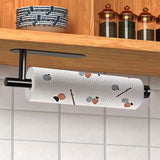 Under Cabinet Rack Stainless Steel Wall Mount Towel Paper Holder For Kitchen, Bathroom