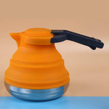 1 Piece Collapsible Camping Kettle Fit For Hiking, Travel & Outdoors 42 Ounce Capacity (Yellow)