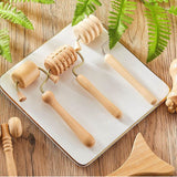 Eight in One Massage Hand Roller Massagers Neck Wooden Tool for Back Rolg Foot Massager the Face Ball with Bag