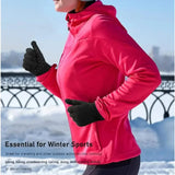 Winter Warm Windprooll Finger Knitted Gloves with Touch Screen for Outdoor Cycg Motorcycle Skiing Hand Warmer Accessories