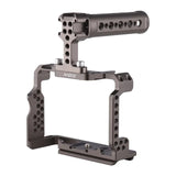 Andoer Aluminum Alloy Camera Cage Kit with Video Rig Top Handle Grip Replacement for Sony A7R III/ A7 II/ A7III