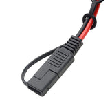 3PCS Heavy Duty Extension Cable with SAE Waterproof Cover Cap 18AWG 30CM