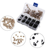 500Pcs DIY Black Plastic Crafts Safety Eyes For Teddy Bear Soft Toy Animal Doll