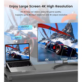 4K Video Capture Card Board HDMI-compatible USB 3.0 A C Loopout Recorder 1080P Grabber OBS Capturing Game Live Streaming Mic