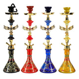 CRUSHER Arab Grass Hookah Set with Single Hose Tobacco Bowl Cigarette Holder Narguile Complete Smoking Pipe Accessories