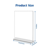 3Pack 21X29.7CM Acrylic Sign Holder, Double-Sided Vertical Display Stand , for Restaurants, Office, Store