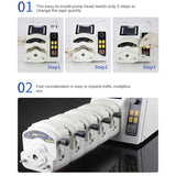 153/253Yx easy to install peristaltic pump stepper motor speed regulation peristaltic pump peristaltic pump pump head