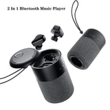 2 In 1 Waterproof Wireless Sport Music Player Bluetooth 5.0 Speaker Subwoofer Audiooutdoor Sport Sounds Music Box