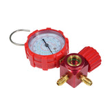 Air Conditioning Pressure Single Diagnostic Manifold Gauge with Clear Scale Fits R410A R22 R134A R404A Refrigerants