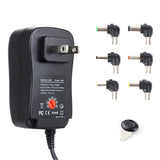 in 1 Suppply adapter 6 diffrent interface 3V-12V adjustable Voltage Power 30W Universal Adapter EU/US/AU/UK Plug Electronics Batteries Charger