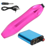 Tattoo Pen Kit Ergonomics Low Noise Sturdy Adjustable Mini Wireless Pedal Tattoo Machine for Liner Shader for Beginners