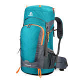 65L Water-resistant Hiking Backpack with Rain Cover Outdoor Sport Travel Daypack for Camping Climbing Mountaineering