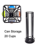 Pod Rotatable Vertuo e Coffee Capsule Pods Holder Display Stand Metal 20 Cups Storage Organizer Shees Rack