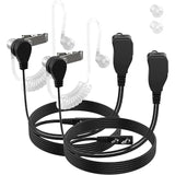 2pcs Walkie Talkie Air Acoustic Tube Surveillance Headset Two Way Radio Earpiece with PTT/VOX for Baofeng Kenwood