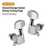 6pcs Sealed Locking 3L3R Tuning Pegs String Tuners Electric Acoustic Guitar Tuner hine Heads Knobs