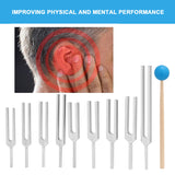 Hammer 174/ 285/ 396/ 417/ 528/ 639/ 741/ 852/ 963HZ Sound Heag Therapy Tool Tuning Fork Set