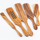 5pcs Wooden Spatula Cookware Set, Wooden Cooking Utensils
