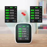 8in1Tu-ya Wifi PM1.0 PM2.5 PM10 CO2 TVOC HCHO Temperature and Humidity Tester Portable Air Quality Meter Carbon Dioxide Detector
