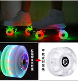 8pcs LED Double-row Roller Skates Luminous Wheel Roller Skates Flashing Wheels for Inline Skates for Adults Kids Roller Wheels