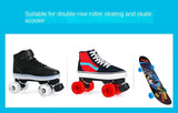 8pcs LED Double-row Roller Skates Luminous Wheel Roller Skates Flashing Wheels for Inline Skates for Adults Kids Roller Wheels