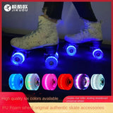 8pcs LED Double-row Roller Skates Luminous Wheel Roller Skates Flashing Wheels for Inline Skates for Adults Kids Roller Wheels