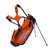 (orange color) Nylon Portable Golf Club Bag Outdoor Golf Carry Bags With Nonslip Bracket Convenient Waterproofs Golf Stand Bag  orange color
