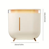 1pc 2L 3600mAh Large Capacity Ultrasonic Humidifier with Double Nozzle and Essential Oil Diffuser