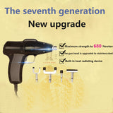 680N Electric Chiropractic Muscle Massagers Correction Spinal Activation Gun Adjustable Strength Equipped Physiotherapy 4 Heads