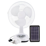 Solar Fan AC/DC Rechargeable Table fan Outdoor Camping Emergency with LED USB Ports Home Office Coog Air Fans Factory Price
