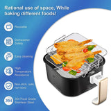 Air Fryer Rack For Cosori 5.5L Air Fryer, 2 Tier Air Fryer Grill/Shelf/Dehydrator Rack Square ,Air Fryer Replacement Parts