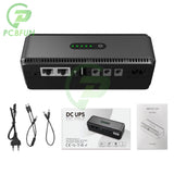 DC 10400mAh 5V 9V 12V 15V 24V 1A 2A Output Uninterruptible Power Supply 85‑265V UPS Battery Backup EU Plug